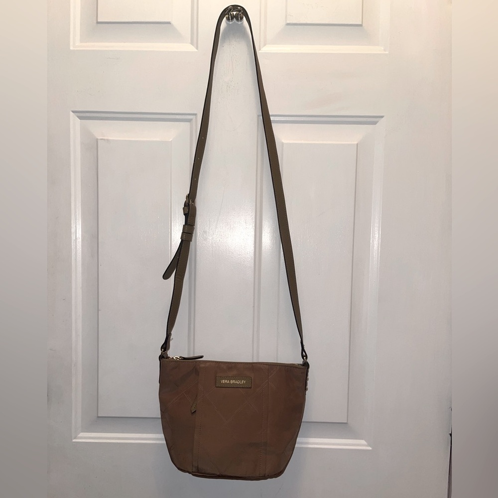 Vera Bradley Tan Crossbody Bag with Adjustable Strap NEW purse